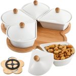 Ceramic Divided Serving Dishes with Lid - Image 9