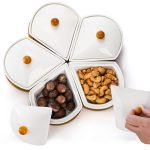 Ceramic Divided Serving Dishes with Lid