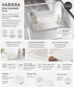 Dish Drainer with Removable Tray - Image 2