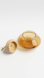 Glass Storage Jar with Wooden Lid (550ml) - Image 3