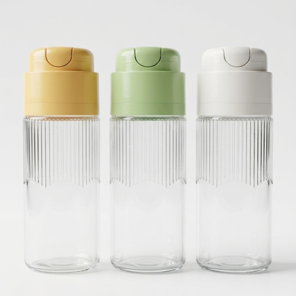 Minimalist Glass Oil & Liquid Seasoning Bottles