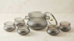 Modern Fluted Glass Serving Bowl Set(1800ML,260ML) - Image 8