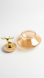Glass Storage Jar with Wooden Lid (550ml) - Image 4