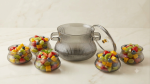Modern Fluted Glass Serving Bowl Set(1800ML,260ML) - Image 7