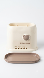 COOLBEAR Aesthetic PET Cutlery & Utensil Holder - Image 3