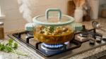 Borosilicate Glass Pot with Handles & Lid