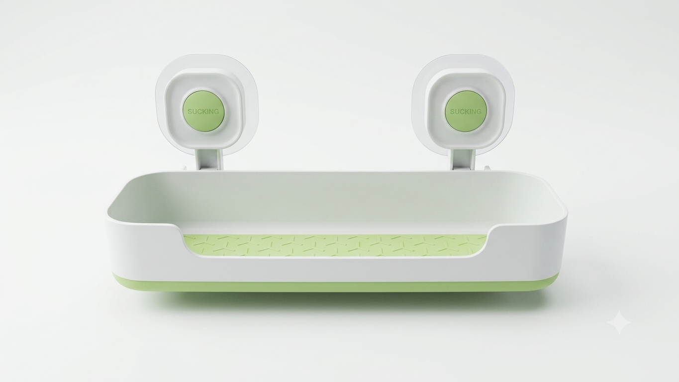 Gemini_Generated_Image_genbflgenbflgenb Modern Suction-Mounted Bathroom Storage Rack - Image 1