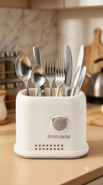 COOLBEAR Aesthetic PET Cutlery & Utensil Holder - Image 2