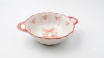 Floral Ceramic Serving Bowl with Double Handles (8 INCH)