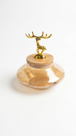 Glass Storage Jar with Wooden Lid (550ml) - Image 5