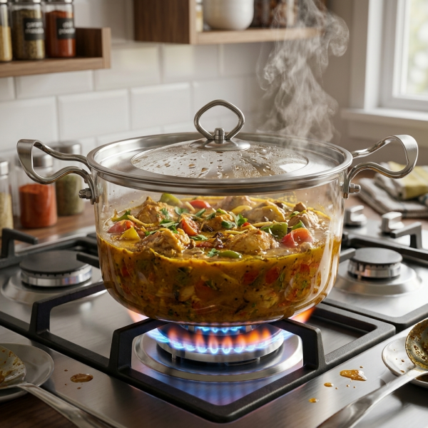 Glass Pot with Lid (3.5ltr)