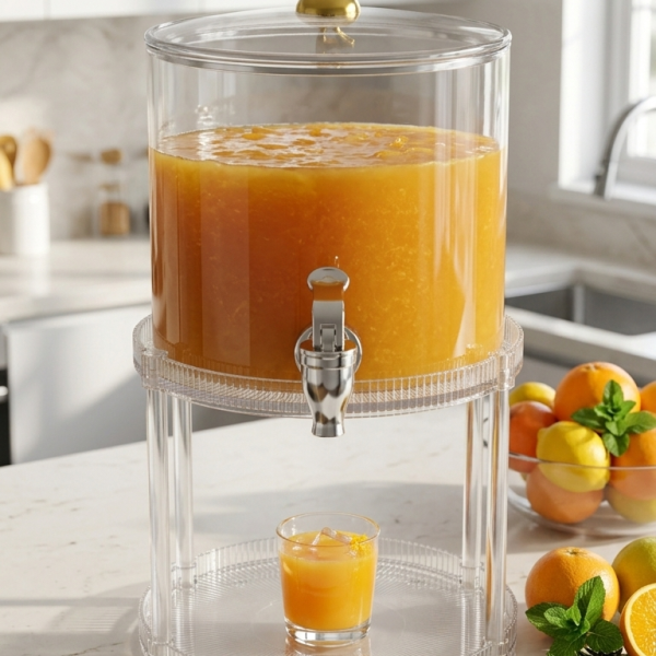 Juice Dispenser with Gold Stag Lid & Elevated Stand (2.6LTR)