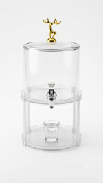Juice Dispenser with Gold Stag Lid & Elevated Stand (2.6LTR) - Image 6