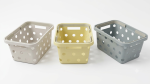 Storage Basket Set with Folding Handles