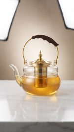 Borosilicate Glass Tea Kettle with Infuser(1280ML) - Gas Stove Safe - Image 5