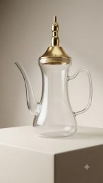 Glass Juice Jug with Gold Lid - Drip-Free Spout - Image 5