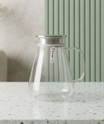 Large Conical Glass Jug with SS Infuser Lid - 1.9L - Image 4